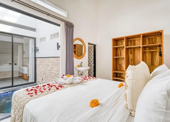 Villa Cozy Tropical Pererenan 2bd With Rooftop Pool Canggu (Bali)