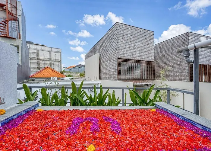 Cozy Tropical Pererenan 2bd With Rooftop Pool